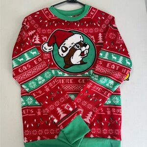 NWT Buc-ee’s size x-small ugly Christmas sweater